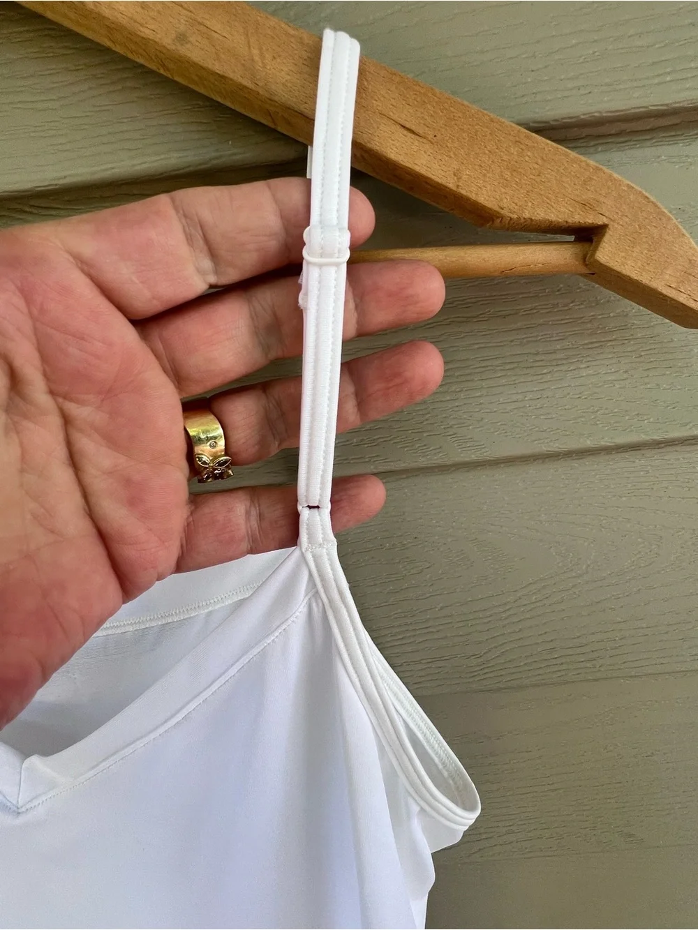 NWT Vanity Fair White Nylon-Spandex Slip with Straps